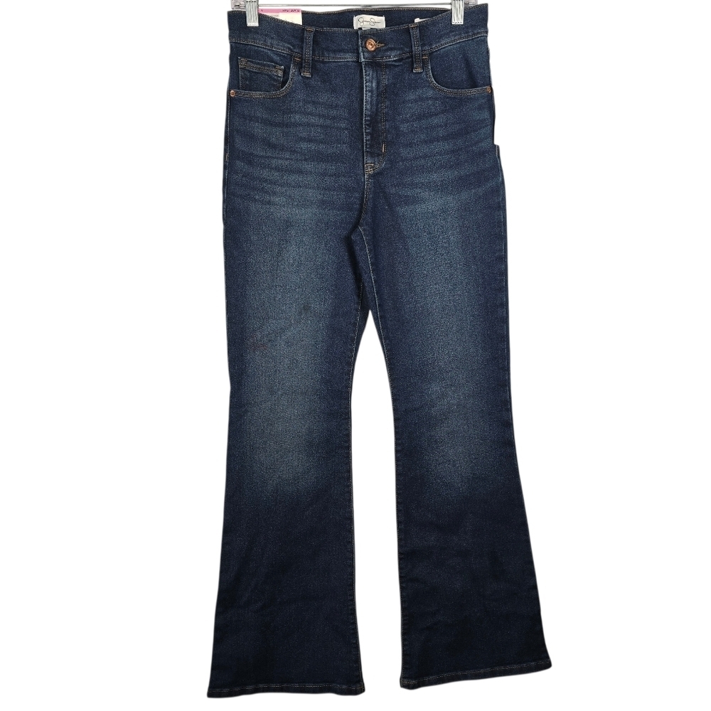 NWT Jessica Simpson Women's High Rise Flare Jeans Size 6 Med Wash Stretch Casual